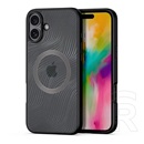 Dux ducis Apple iPhone 16 aimo szilikon telefonvédő (ütésállóság, kameravédő, magsafe, hullám) fekete