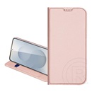 Dux ducis Apple iPhone 16 skin pro tok álló, bőr hatású (flip, oldalra nyíló, kártyazseb, asztali tartó) rózsaszín