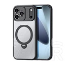 Dux ducis Apple iPhone 17 Pro Max aimo szilikon védő (ütésállóság, kameravédő, magsafe, kitámasztó, hullám) fekete