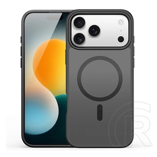 Dux ducis Apple iPhone 17 Pro Max yind szilikon telefonvédő (ütésállóság, kameravédő, matt, magsafe) fekete