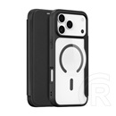 Dux ducis Apple iPhone 17 Pro skin x pro tok álló, bőr hatású (flip, oldalra nyíló, rfid, magsafe) fekete