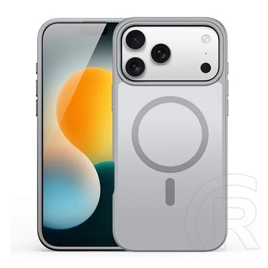 Dux ducis Apple iPhone 17 Pro yind szilikon telefonvédő (ütésállóság, kameravédő, matt, magsafe) világosszürke