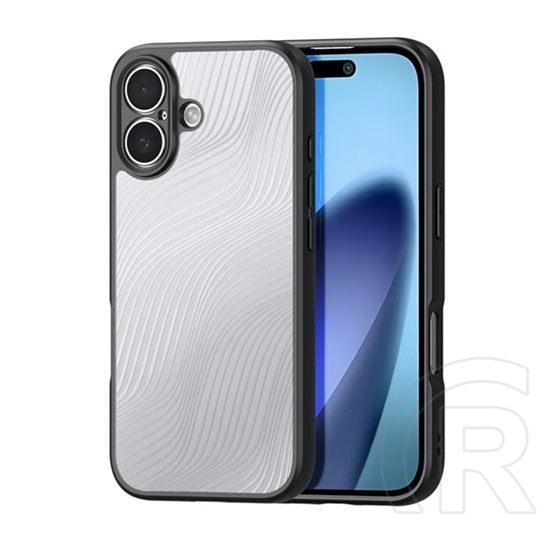 Dux ducis Apple iPhone 17 aimo szilikon telefonvédő (ütésállóság, kameravédő, matt, hullám) fekete