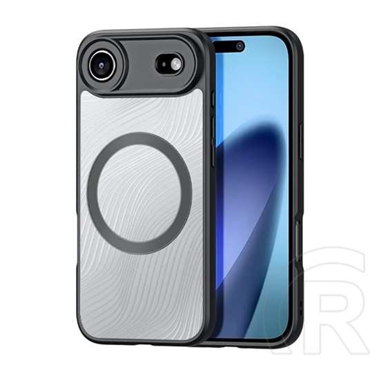 Dux ducis Apple iPhone Air aimo szilikon telefonvédő (ütésállóság, kameravédő, magsafe, hullám) fekete