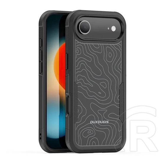 Dux ducis Apple iPhone Air shld defender szilikon telefonvédő (erős ütésállóság, magsafe, terep minta) fekete