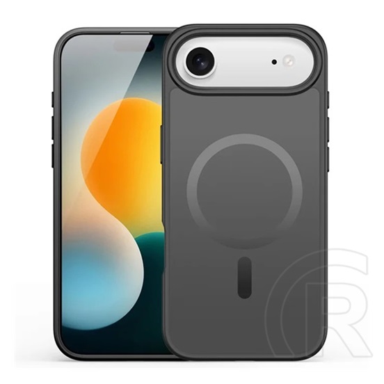 Dux ducis Apple iPhone Air yind szilikon telefonvédő (ütésállóság, kameravédő, matt, magsafe) fekete