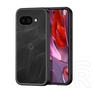 Dux ducis Google Pixel 9a aimo szilikon telefonvédő (ütésállóság, kameravédő, matt, hullám) fekete
