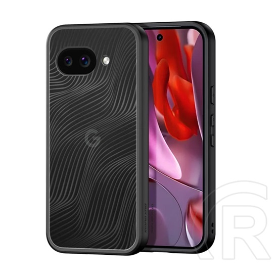 Dux ducis Google Pixel 9a aimo szilikon telefonvédő (ütésállóság, kameravédő, matt, hullám) fekete