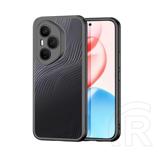 Dux ducis Honor 400 Pro aimo szilikon telefonvédő (ütésállóság, kameravédő, matt, hullám) fekete