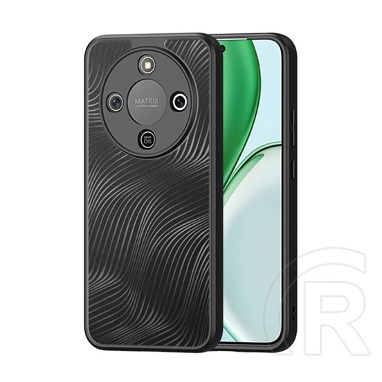 Dux ducis Honor Magic 8 Lite aimo szilikon telefonvédő (ütésállóság, kameravédő, matt, hullám) fekete