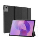 Dux ducis Lenovo Idea Tab (TB336FU) domo tok álló, bőr hatású (flip, trifold, asztali tartó, textil minta) fekete