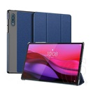 Dux ducis Lenovo Yoga Tab Plus (TB520FU)domo tok álló, bőr hatású (flip, trifold, asztali tartó, textil minta) sötétkék