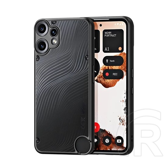 Dux ducis Nothing CMF Phone 2 Pro aimo szilikon telefonvédő (ütésállóság, kameravédő, matt, hullám) fekete