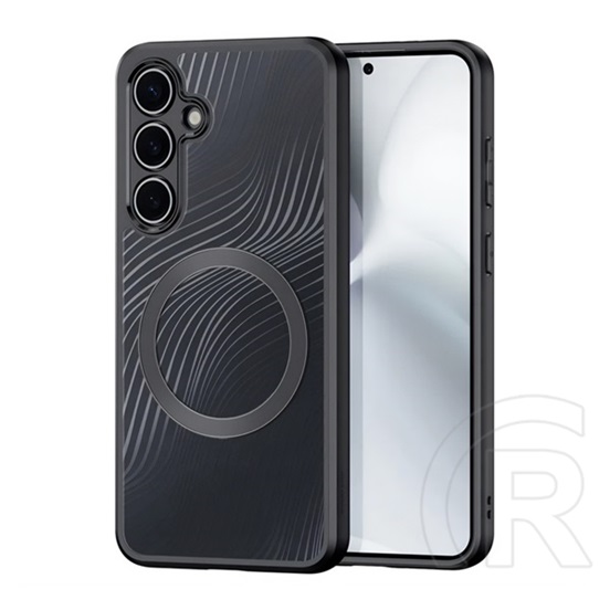 Dux ducis Samsung Galaxy S24 FE (SM-S721) aimo szilikon telefonvédő (ütésállóság, kameravédő, magsafe, hullám) fekete