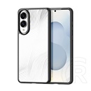 Dux ducis Samsung Galaxy S25 Edge (SM-S937) aimo szilikon telefonvédő (ütésállóság, kameravédő, matt, hullám) fekete