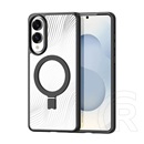 Dux ducis Samsung Galaxy S25 Edge (SM-S937) aimo szilikon védő (ütésálló, kameravédő, magsafe, kitámasztó) fekete