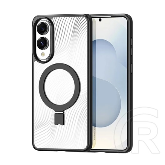 Dux ducis Samsung Galaxy S25 Edge (SM-S937) aimo szilikon védő (ütésálló, kameravédő, magsafe, kitámasztó) fekete