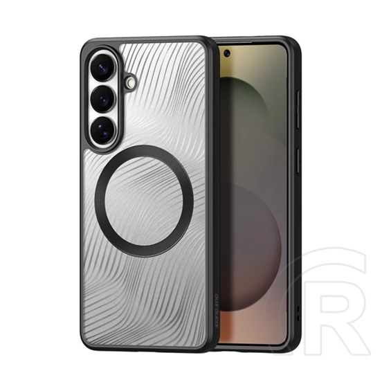 Dux ducis Samsung Galaxy S26 Plus (SM-S947) aimo szilikon védő (ütésálló, kameravédő, magsafe, hullám) fekete