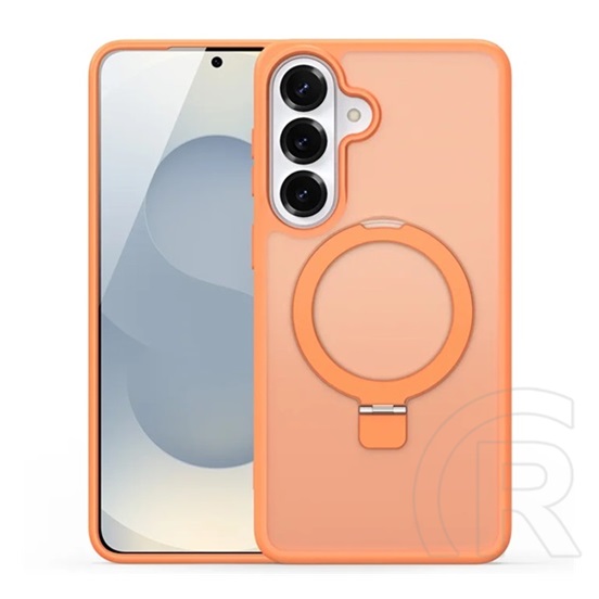 Dux ducis Samsung Galaxy S26 Plus yind szilikon védő (ütésálló, kameravédő, matt, magsafe, kitámasztó) narancssárga