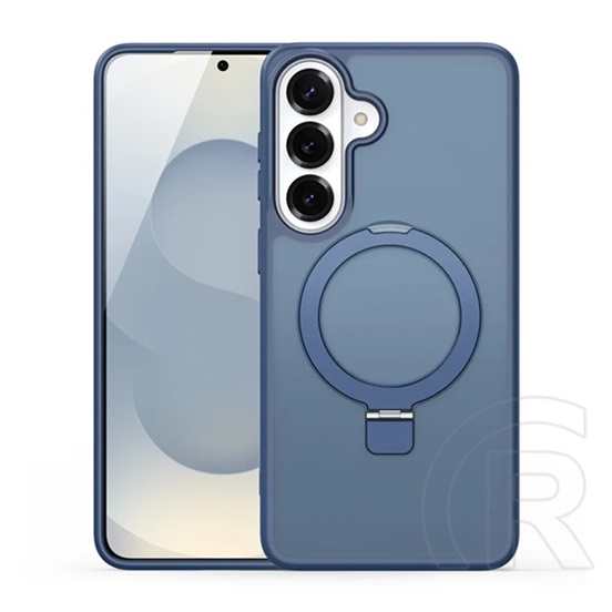 Dux ducis Samsung Galaxy S26 Plus yind szilikon védő (ütésálló, kameravédő, matt, magsafe, kitámasztó) sötétkék