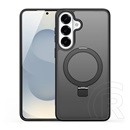 Dux ducis Samsung Galaxy S26 (SM-S942) yind szilikon védő (ütésálló, kameravédő, matt, magsafe, kitámasztó) fekete