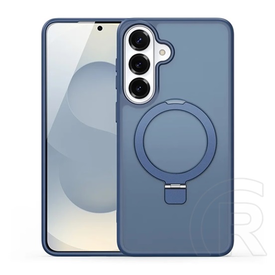 Dux ducis Samsung Galaxy S26 (SM-S942) yind szilikon védő (ütésálló, kameravédő, matt, magsafe, kitámasztó) sötétkék