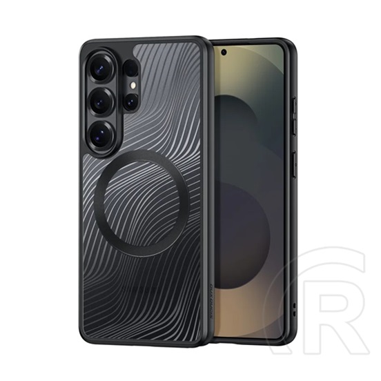 Dux ducis Samsung Galaxy S26 Ultra (SM-S948) aimo szilikon védő (ütésálló, kameravédő, magsafe, hullám) fekete