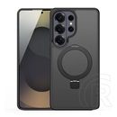 Dux ducis Samsung Galaxy S26 Ultra yind szilikon védő (ütésálló, kameravédő, matt, magsafe, kitámasztó) fekete