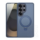 Dux ducis Samsung Galaxy S26 Ultra yind szilikon védő (ütésálló, kameravédő, matt, magsafe, kitámasztó) sötétkék