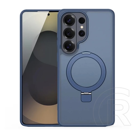 Dux ducis Samsung Galaxy S26 Ultra yind szilikon védő (ütésálló, kameravédő, matt, magsafe, kitámasztó) sötétkék