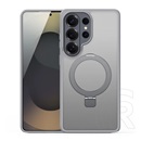 Dux ducis Samsung Galaxy S26 Ultra yind szilikon védő (ütésálló, kameravédő, matt, magsafe, kitámasztó) világosszürke