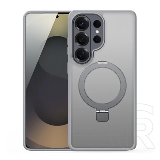 Dux ducis Samsung Galaxy S26 Ultra yind szilikon védő (ütésálló, kameravédő, matt, magsafe, kitámasztó) világosszürke