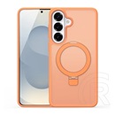 Dux ducis Samsung Galaxy S26 yind szilikon védő (ütésálló, kameravédő, matt, magsafe, kitámasztó) narancssárga