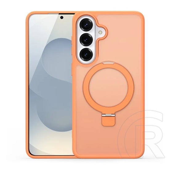 Dux ducis Samsung Galaxy S26 yind szilikon védő (ütésálló, kameravédő, matt, magsafe, kitámasztó) narancssárga