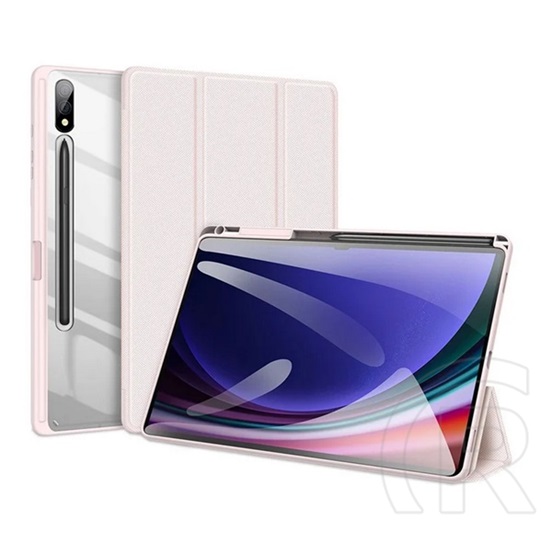 Dux ducis Samsung Galaxy Tab S10 Plus LTE (SM-X826B) tobytok (aktív flip, asztali tartó, ceruza tartó) rózsaszín