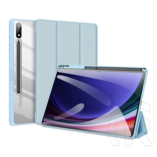 Dux ducis Samsung Galaxy Tab S10 Plus LTE (SM-X826B) tobytok (aktív flip, asztali tartó, ceruza tartó) világoskék