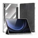 Dux ducis Samsung Galaxy Tab S10 Plus LTE (SM-X826B) unid tok (aktív flip, asztali tartó, ceruza tartó) fekete