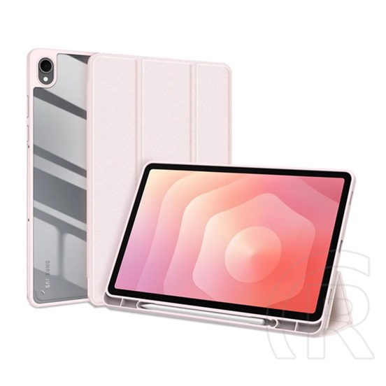 Dux ducis Samsung Galaxy Tab S11 5G (SM-X736B)  Dux ducis toby tok álló, bőr hatású (flip, ceruza tartó) rózsaszín