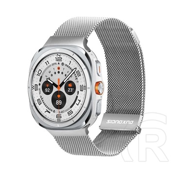 Dux ducis Samsung Galaxy Watch Ultra 47mm (SM-L705) pótszíj (egyedi méret, alumínium, milánói, mágneses) világosszürke