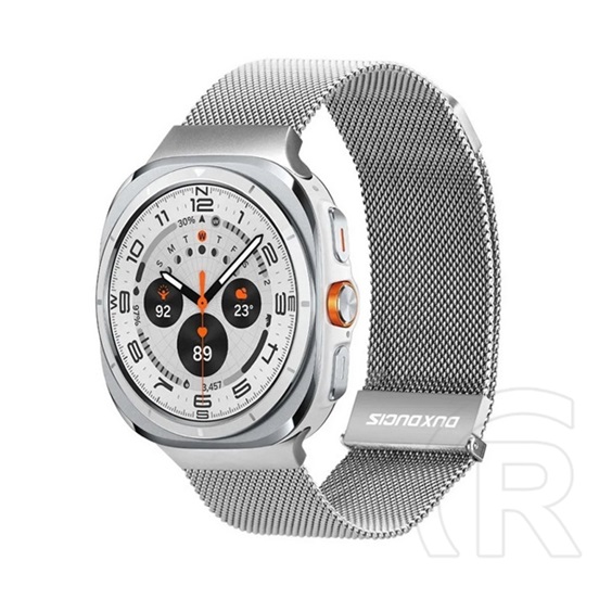 Dux ducis Samsung Galaxy Watch Ultra 47mm (SM-L705) pótszíj (egyedi méret, alumínium, milánói, mágneses) világosszürke