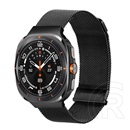 Dux ducis Samsung Galaxy Watch Ultra eSIM 47mm (SM-L705) pótszíj (egyedi méret, alumínium, milánói, mágneses) fekete