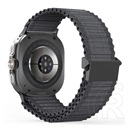 Dux ducis Samsung Galaxy Watch Ultra eSIM 47mm (SM-L705) yc pótszíj (egyedi méret, nylon, sport) sötétszürke