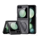 Dux ducis Samsung Galaxy Z Flip6 5G (SM-F741) aimo védő (ütésálló, szilikon keret, kameravédő, magsafe, hullám) fekete