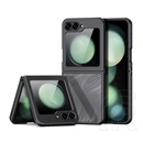 Dux ducis Samsung Galaxy Z Flip6 5G (SM-F741) aimo védő (ütésálló, szilikon keret, kameravédő, matt, hullám) fekete