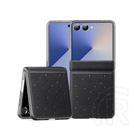 Dux ducis Samsung Galaxy Z Flip7 (SM-F766) stex szilikon telefonvédő (ütésállóság, csillag) fekete