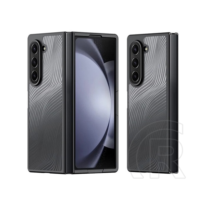 Dux ducis Dux ducis Samsung Galaxy Z Fold6 5G (SM-F956) aimo védő (ütésálló, szilikon keret, kameravédő, matt, hullám) fekete