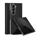 Dux ducis Samsung Galaxy Z Fold7 (SM-F966) Dux ducis bril  (ütésálló, bőr hatás hátlap, asztali tartó, rombusz) fekete