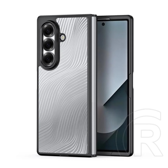 Dux ducis Samsung Galaxy Z Fold7 (SM-F966) aimo szilikon telefonvédő (ütésállóság, kameravédő, matt, hullám) fekete