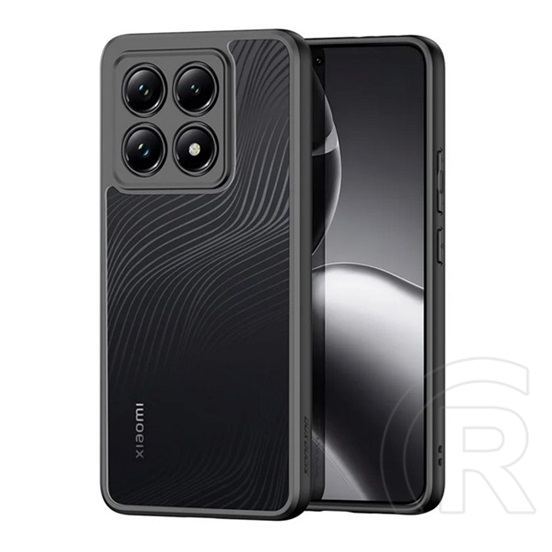 Dux ducis Xiaomi 14T aimo szilikon telefonvédő (ütésállóság, kameravédő, matt, hullám) fekete