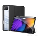 Dux ducis Xiaomi Pad 7 Pro toby tok álló, bőr hatású (flip, oldalra nyíló, trifold, asztali tartó, ceruza tartó) fekete
